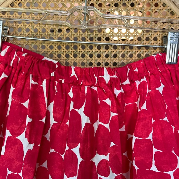 Banana Republic Red and White A-Line Skirt - Picture 6 of 6